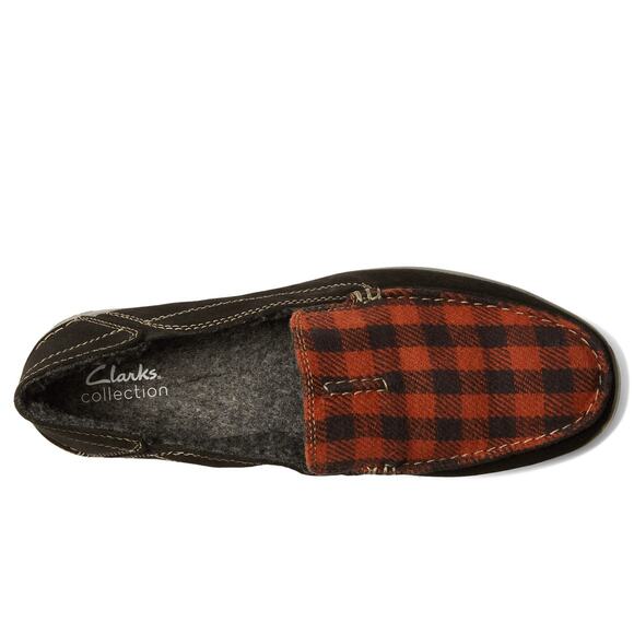 NWT Clarks Men's Gorwin Step Loafer, Black Suede, 9  - Picture 4 of 7